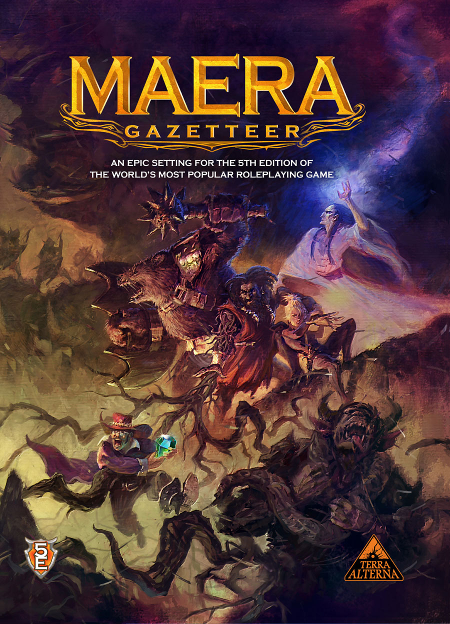 Maera 5E campaign setting cover